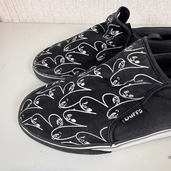 Duffs The dude black canvas slip-on sneakers Size‎ 11 main image 6